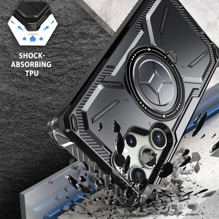 For Samsung Galaxy S24 Ultra 5G Armor Series Holder Phone Case(Blue) - HoMEdemic™ 