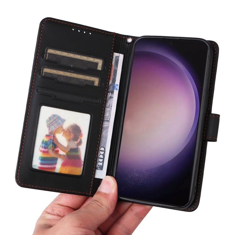 For Samsung Galaxy S24 Ultra 5G BETOPNICE BN-005 2 in 1 Detachable Imitate Genuine Leather Phone Case(Black) - HoMEdemic™ 