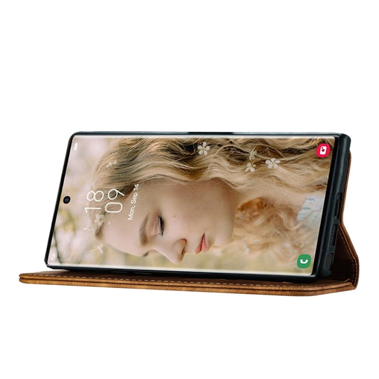 For Samsung Galaxy S24 Ultra 5G Butterfly Cat Embossing Flip Leather Phone Case(Brown) - HoMEdemic™ 