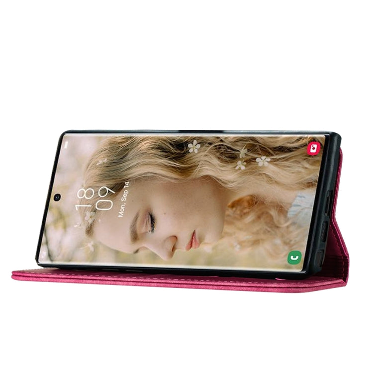 For Samsung Galaxy S24 Ultra 5G Butterfly Cat Embossing Flip Leather Phone Case(Pink) - HoMEdemic™ 
