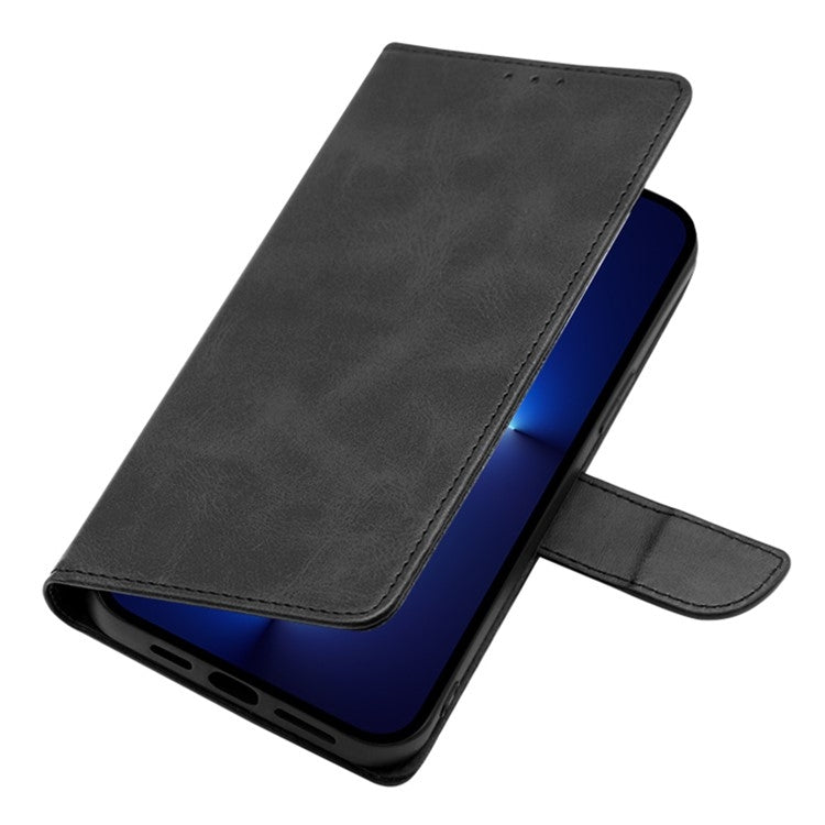 For Samsung Galaxy S24 Ultra 5G Calf Texture Buckle Flip Leather Phone Case(Black) - HoMEdemic™ 