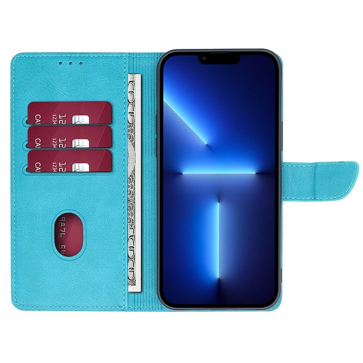 For Samsung Galaxy S24 Ultra 5G Calf Texture Buckle Flip Leather Phone Case(Light Blue) - HoMEdemic™ 
