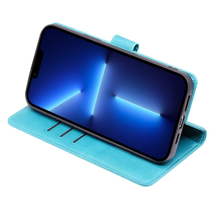 For Samsung Galaxy S24 Ultra 5G Calf Texture Buckle Flip Leather Phone Case(Light Blue) - HoMEdemic™ 