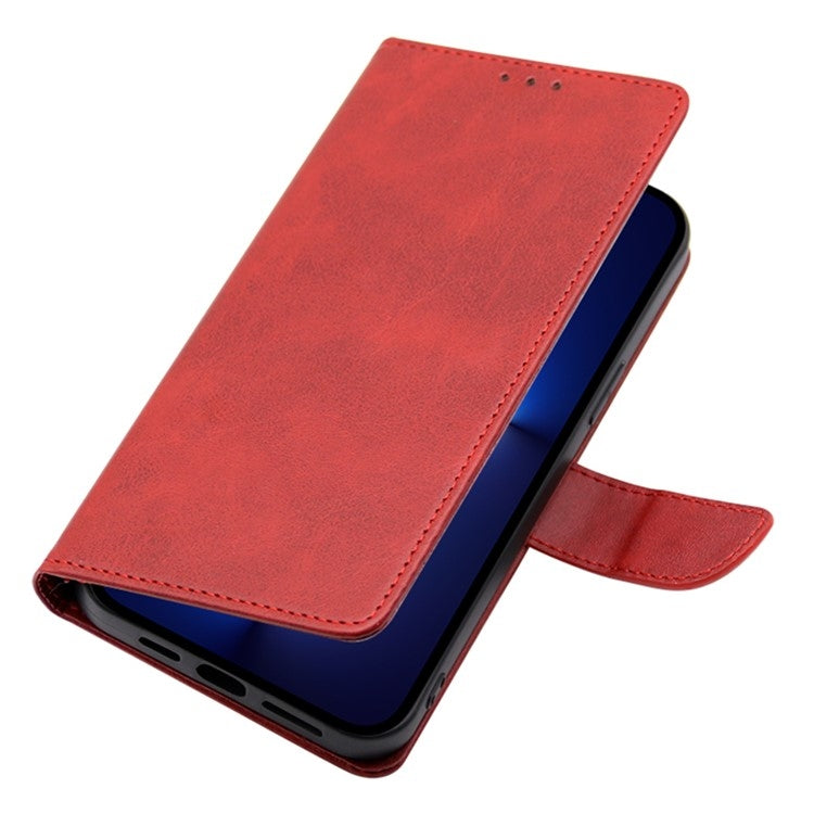 For Samsung Galaxy S24 Ultra 5G Calf Texture Buckle Flip Leather Phone Case(Red) - HoMEdemic™ 