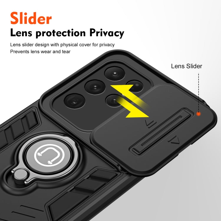 For Samsung Galaxy S24 Ultra 5G Camshield Ring Holder Phone Case(Black) - HoMEdemic™ 