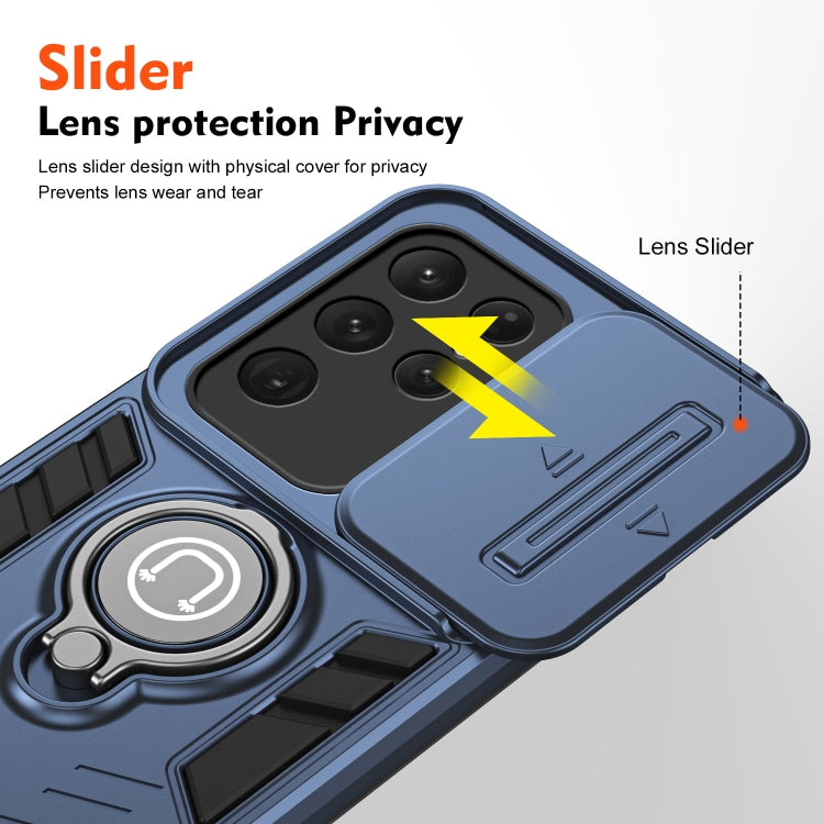 For Samsung Galaxy S24 Ultra 5G Camshield Ring Holder Phone Case(Royal Blue) - HoMEdemic™ 