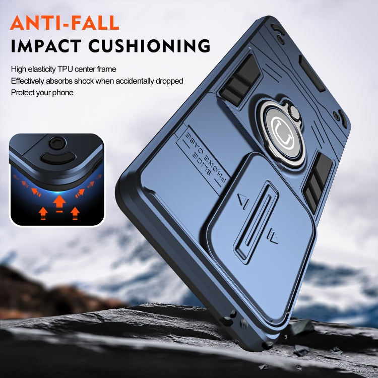 For Samsung Galaxy S24 Ultra 5G Camshield Ring Holder Phone Case(Royal Blue) - HoMEdemic™ 