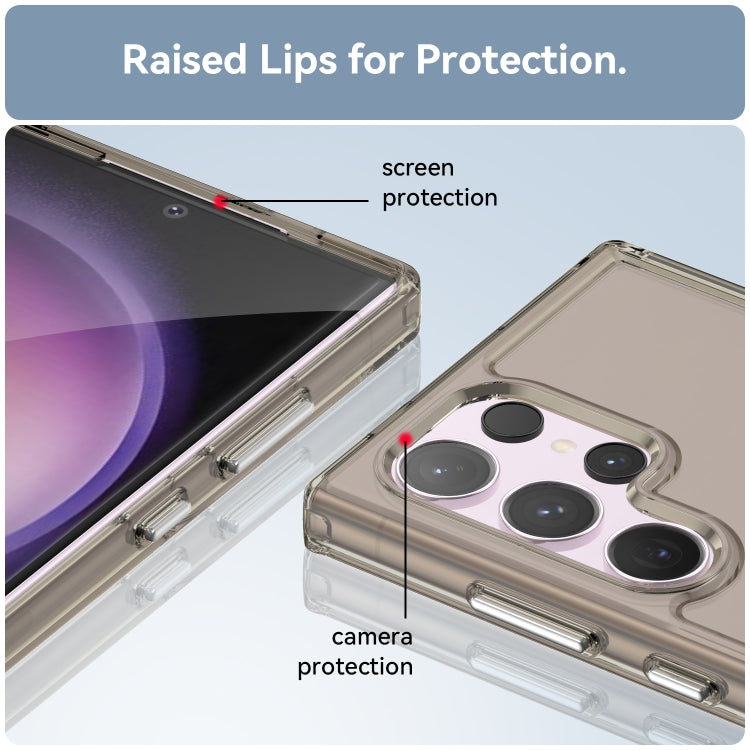 For Samsung Galaxy S24 Ultra 5G Candy Series TPU Phone Case(Transparent Grey) - HoMEdemic™ 