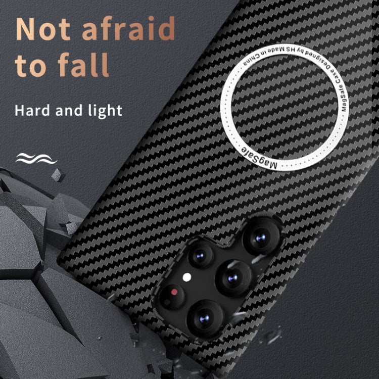 For Samsung Galaxy S24 Ultra 5G Carbon Fiber Texture MagSafe Magnetic Phone Case(Green) - HoMEdemic™ 