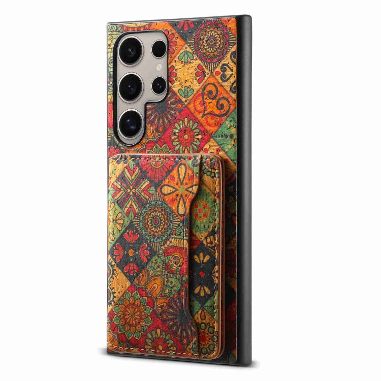 For Samsung Galaxy S24 Ultra 5G Card Slot Holder Phone Case(Autumn Yellow) - HoMEdemic™ 