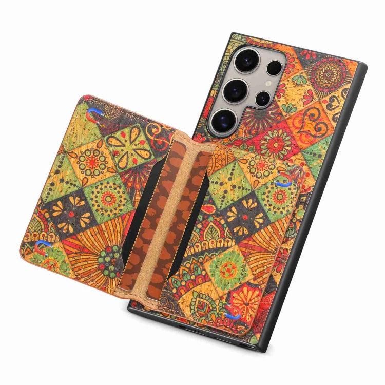 For Samsung Galaxy S24 Ultra 5G Card Slot Holder Phone Case(Autumn Yellow) - HoMEdemic™ 