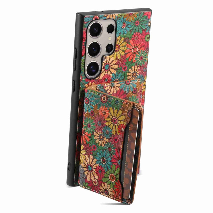 For Samsung Galaxy S24 Ultra 5G Card Slot Holder Phone Case(Spring Green) - HoMEdemic™ 