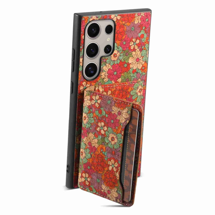 For Samsung Galaxy S24 Ultra 5G Card Slot Holder Phone Case(Summer Red) - HoMEdemic™ 