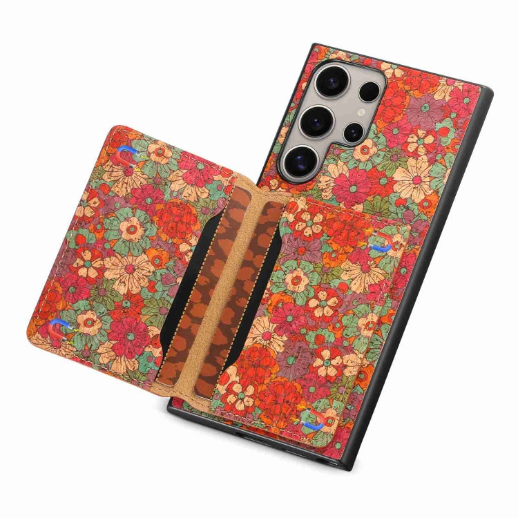 For Samsung Galaxy S24 Ultra 5G Card Slot Holder Phone Case(Summer Red) - HoMEdemic™ 