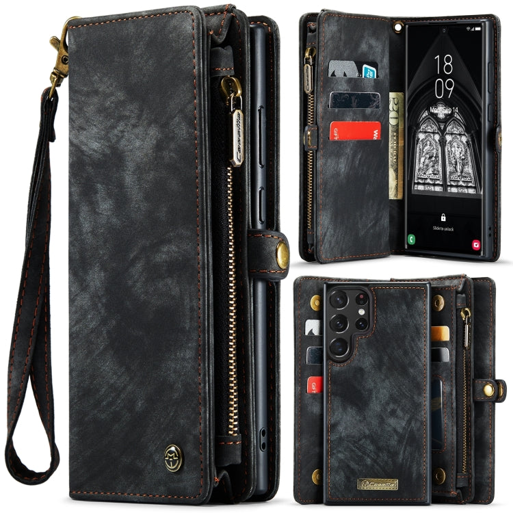 For Samsung Galaxy S24 Ultra 5G CaseMe 008 Detachable Multifunctional Leather Phone Case(Black) - HoMEdemic™ 