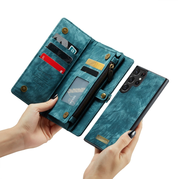 For Samsung Galaxy S24 Ultra 5G CaseMe 008 Detachable Multifunctional Leather Phone Case(Blue) - HoMEdemic™ 