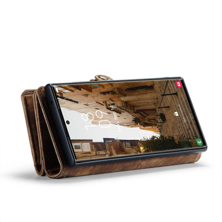For Samsung Galaxy S24 Ultra 5G CaseMe 008 Detachable Multifunctional Leather Phone Case(Brown) - HoMEdemic™ 