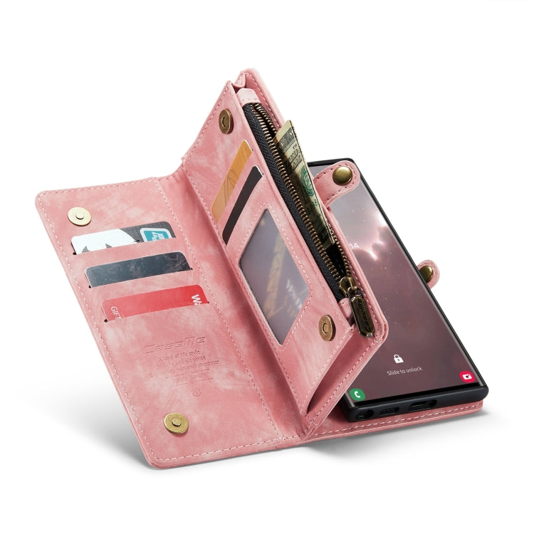 For Samsung Galaxy S24 Ultra 5G CaseMe 008 Detachable Multifunctional Leather Phone Case(Pink) - HoMEdemic™ 