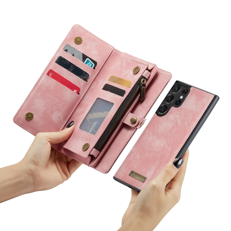 For Samsung Galaxy S24 Ultra 5G CaseMe 008 Detachable Multifunctional Leather Phone Case(Pink) - HoMEdemic™ 