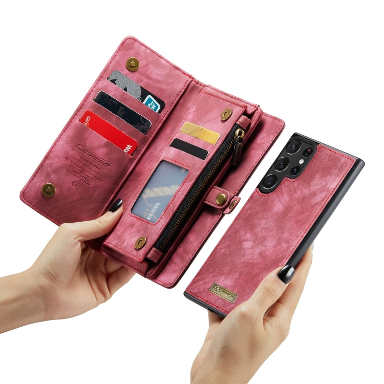 For Samsung Galaxy S24 Ultra 5G CaseMe 008 Detachable Multifunctional Leather Phone Case(Red) - HoMEdemic™ 