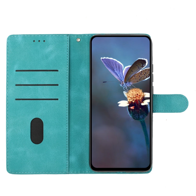 For Samsung Galaxy S24 Ultra 5G Cherry Blossom Butterfly Skin Feel Embossed PU Phone Case(Green) - HoMEdemic™ 