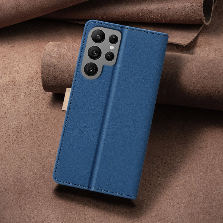 For Samsung Galaxy S24 Ultra 5G Color Matching RFID Anti-theft Leather Phone Case(Blue) - HoMEdemic™ 