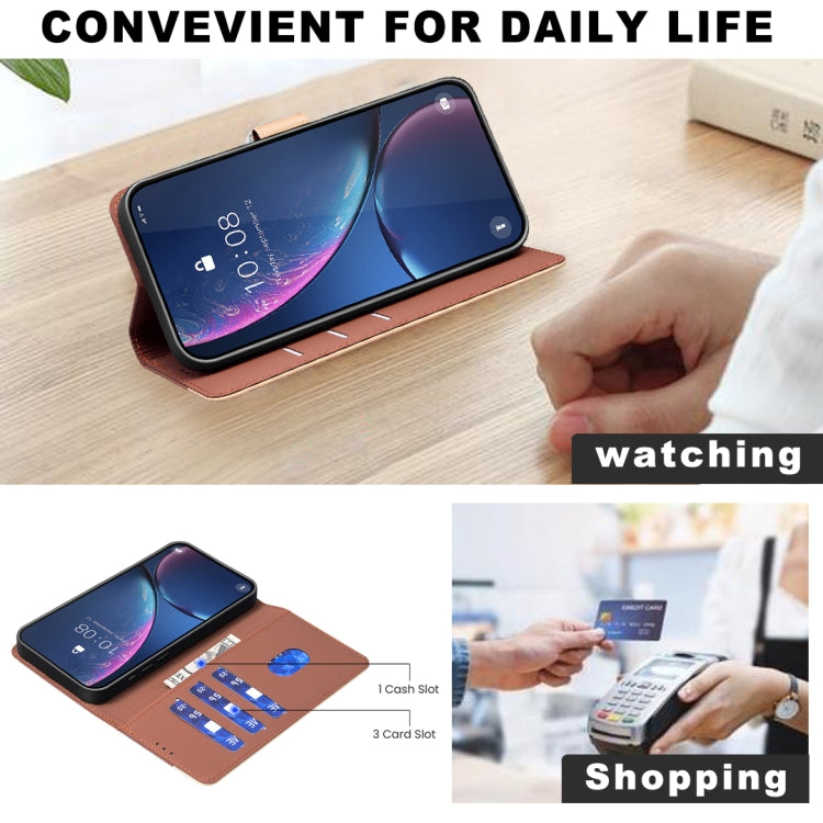 For Samsung Galaxy S24 Ultra 5G Color Matching RFID Anti-theft Leather Phone Case(Brown) - HoMEdemic™ 