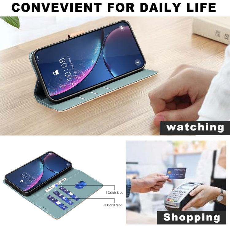 For Samsung Galaxy S24 Ultra 5G Color Matching RFID Anti-theft Leather Phone Case(Green) - HoMEdemic™ 