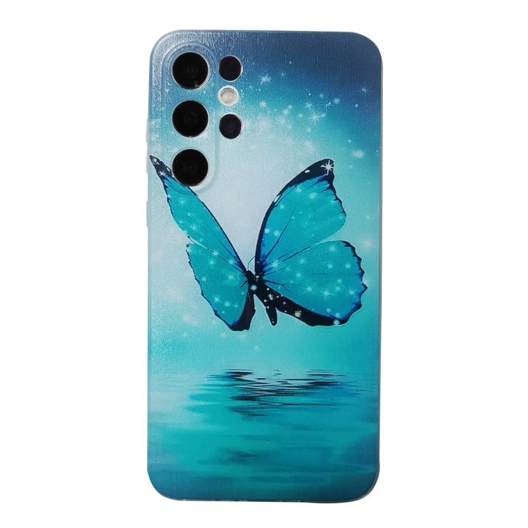 For Samsung Galaxy S24 Ultra 5G Colored Drawing Pattern TPU Phone Case(Butterfly) - HoMEdemic™ 