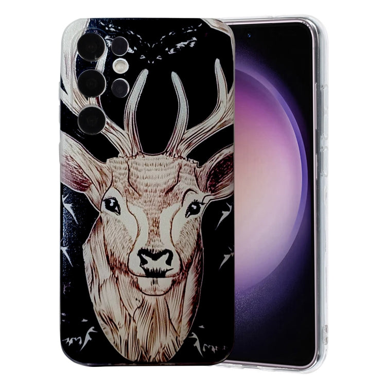 For Samsung Galaxy S24 Ultra 5G Colored Drawing Pattern TPU Phone Case(Deer) - HoMEdemic™ 