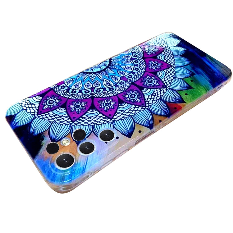 For Samsung Galaxy S24 Ultra 5G Colored Drawing Pattern TPU Phone Case(Half-flower) - HoMEdemic™ 
