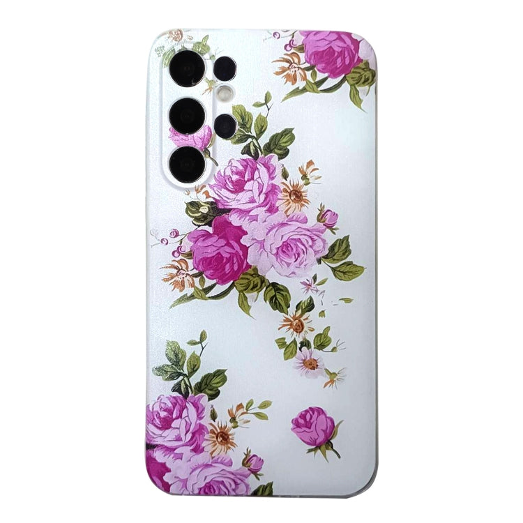 For Samsung Galaxy S24 Ultra 5G Colored Drawing Pattern TPU Phone Case(Rose Flower) - HoMEdemic™ 