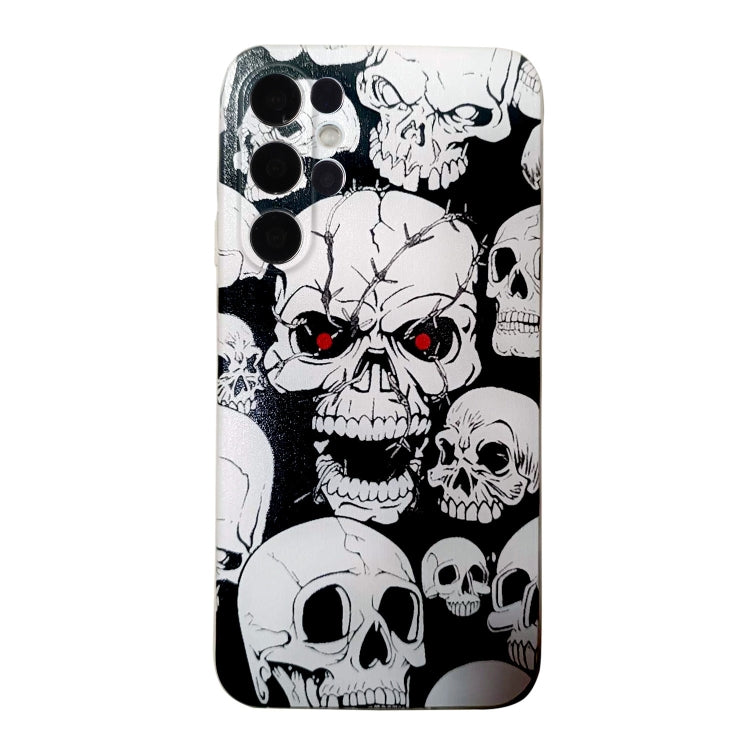 For Samsung Galaxy S24 Ultra 5G Colored Drawing Pattern TPU Phone Case(Skull) - HoMEdemic™ 
