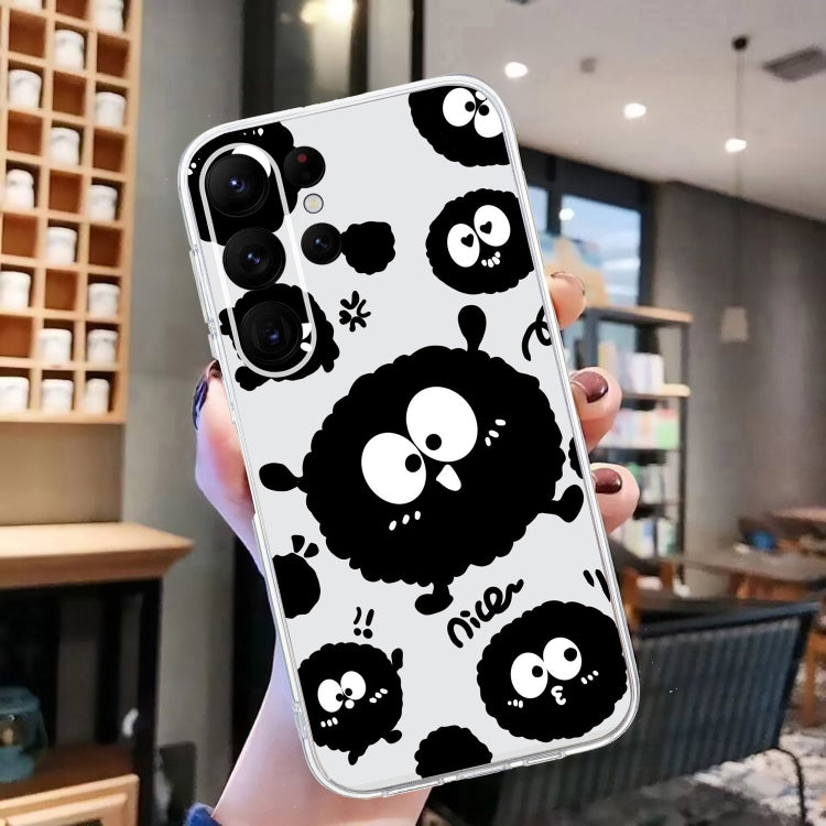 For Samsung Galaxy S24 Ultra 5G Colored Drawing Pattern Transparent TPU Phone Case(Black Eye) - HoMEdemic™ 