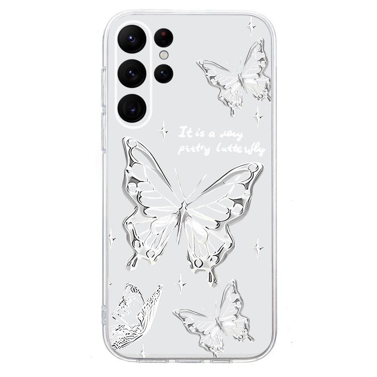 For Samsung Galaxy S24 Ultra 5G Colored Drawing Pattern Transparent TPU Phone Case(Butterflies) - HoMEdemic™ 