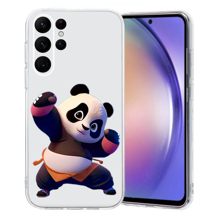 For Samsung Galaxy S24 Ultra 5G Colored Drawing Pattern Transparent TPU Phone Case(Panda) - HoMEdemic™ 