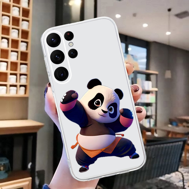 For Samsung Galaxy S24 Ultra 5G Colored Drawing Pattern Transparent TPU Phone Case(Panda) - HoMEdemic™ 