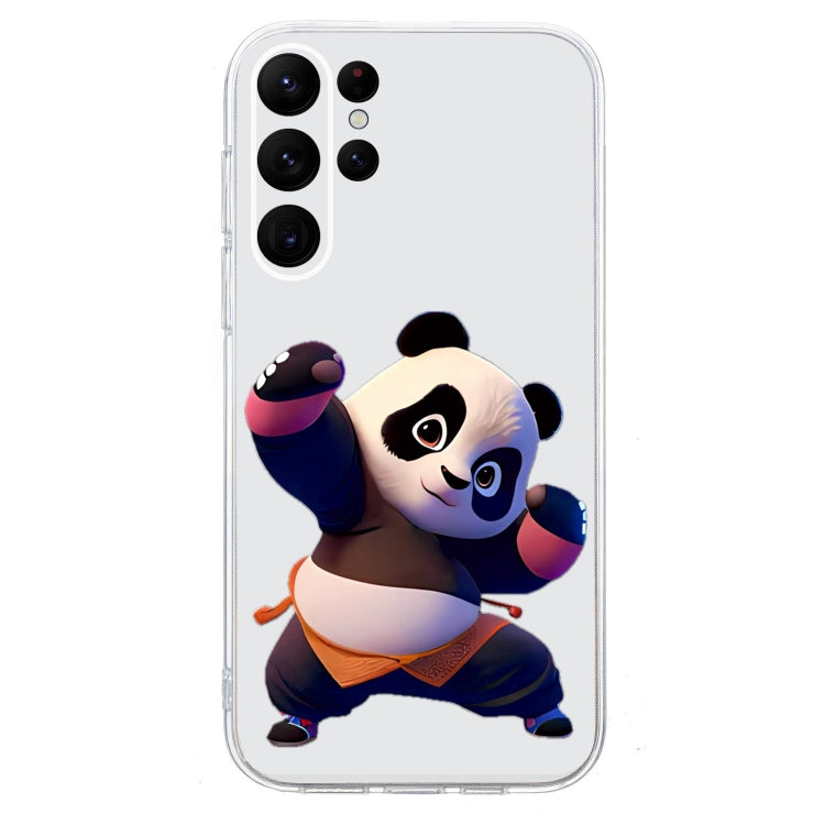 For Samsung Galaxy S24 Ultra 5G Colored Drawing Pattern Transparent TPU Phone Case(Panda) - HoMEdemic™ 