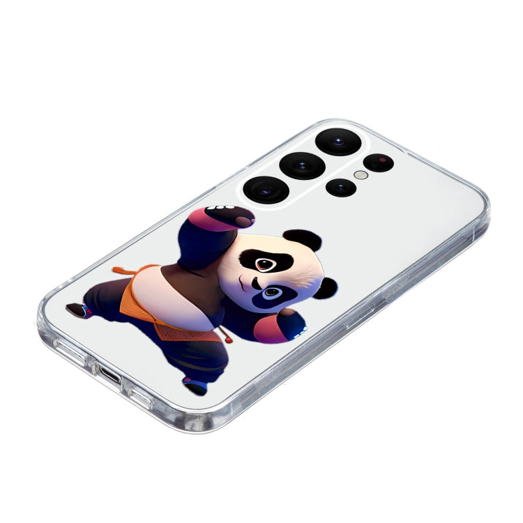 For Samsung Galaxy S24 Ultra 5G Colored Drawing Pattern Transparent TPU Phone Case(Panda) - HoMEdemic™ 
