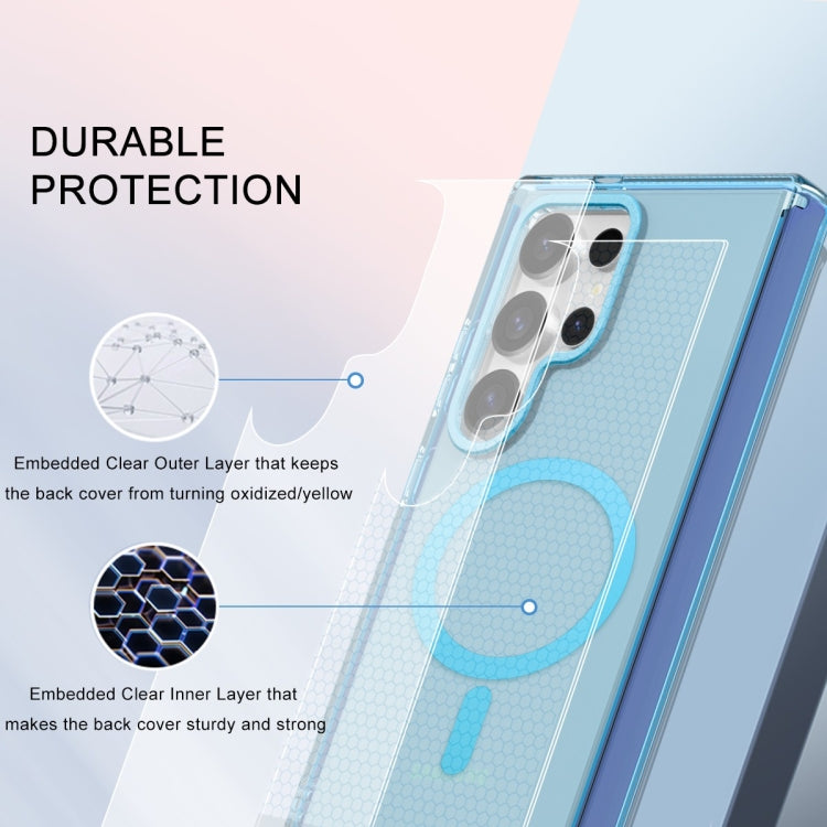 For Samsung Galaxy S24 Ultra 5G Colorful MagSafe Magnetic PC + TPU Phone Case(Blue) - HoMEdemic™ 