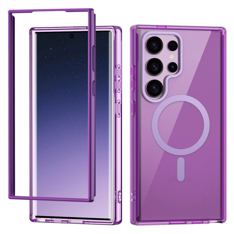 For Samsung Galaxy S24 Ultra 5G Colorful MagSafe Magnetic PC + TPU Phone Case(Dark Purple) - HoMEdemic™ 