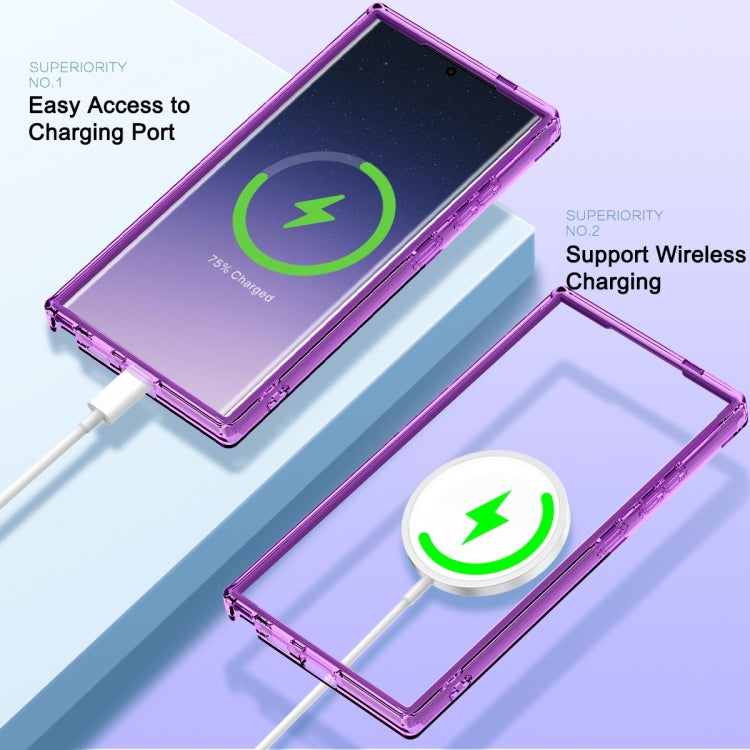 For Samsung Galaxy S24 Ultra 5G Colorful MagSafe Magnetic PC + TPU Phone Case(Dark Purple) - HoMEdemic™ 