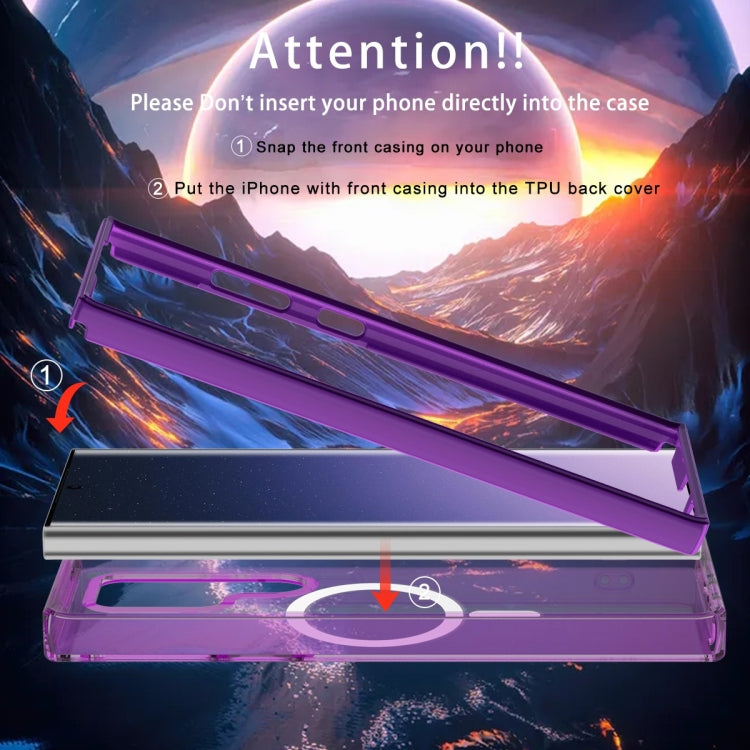 For Samsung Galaxy S24 Ultra 5G Colorful MagSafe Magnetic PC + TPU Phone Case(Dark Purple) - HoMEdemic™ 
