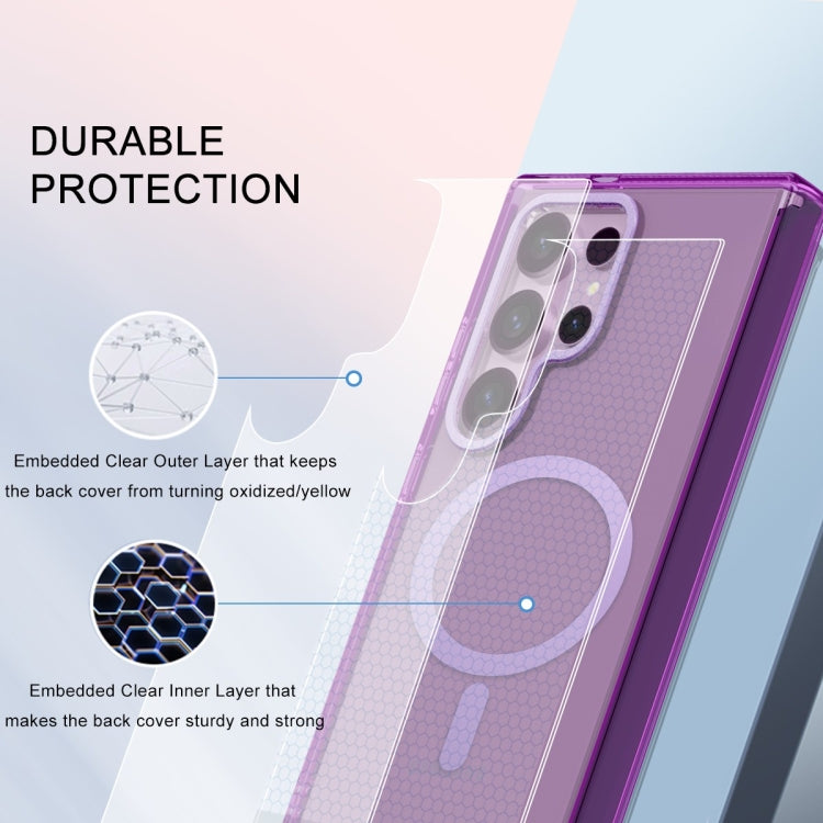 For Samsung Galaxy S24 Ultra 5G Colorful MagSafe Magnetic PC + TPU Phone Case(Dark Purple) - HoMEdemic™ 