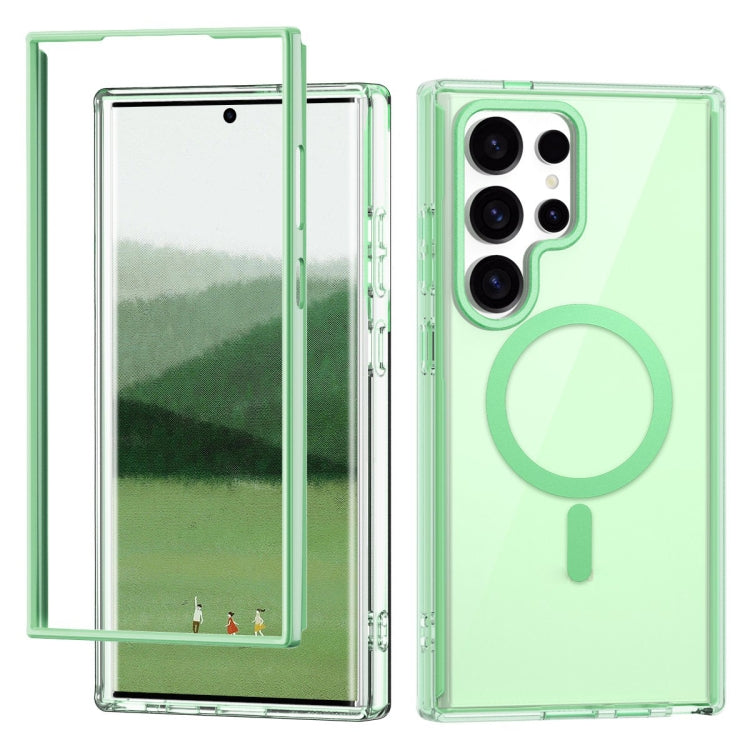 For Samsung Galaxy S24 Ultra 5G Colorful MagSafe Magnetic PC + TPU Phone Case(Green) - HoMEdemic™ 