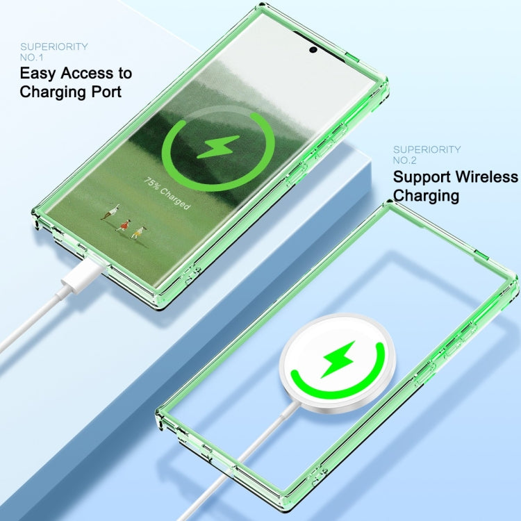 For Samsung Galaxy S24 Ultra 5G Colorful MagSafe Magnetic PC + TPU Phone Case(Green) - HoMEdemic™ 