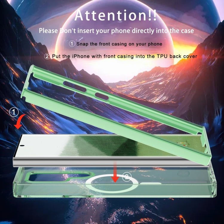 For Samsung Galaxy S24 Ultra 5G Colorful MagSafe Magnetic PC + TPU Phone Case(Green) - HoMEdemic™ 
