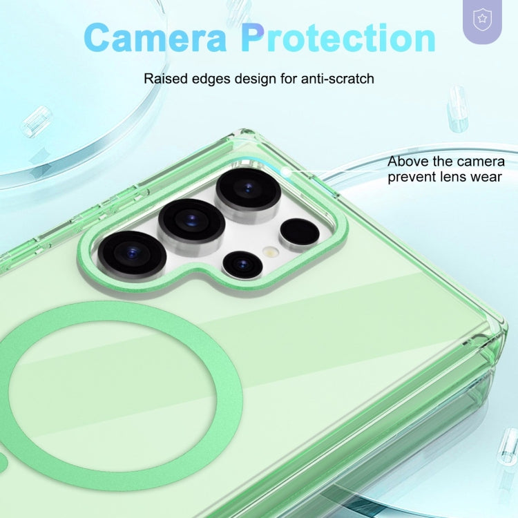 For Samsung Galaxy S24 Ultra 5G Colorful MagSafe Magnetic PC + TPU Phone Case(Green) - HoMEdemic™ 