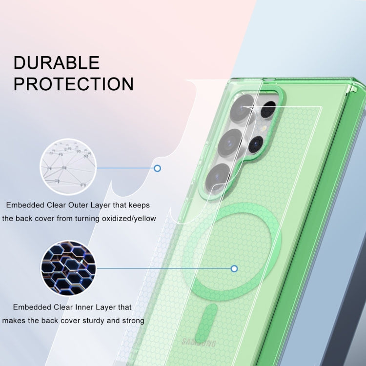 For Samsung Galaxy S24 Ultra 5G Colorful MagSafe Magnetic PC + TPU Phone Case(Green) - HoMEdemic™ 