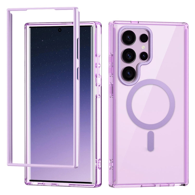 For Samsung Galaxy S24 Ultra 5G Colorful MagSafe Magnetic PC + TPU Phone Case(Light Purple) - HoMEdemic™ 